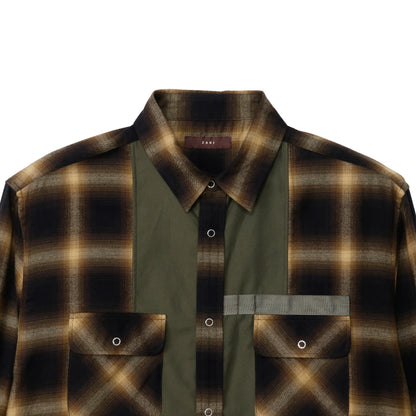 ZAKI-S0001 / ZAKI SHIRT / OLIVE CHECK
