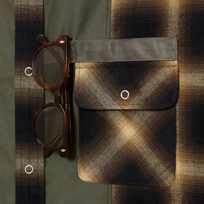 ZAKI-S0001 / ZAKI SHIRT / OLIVE CHECK