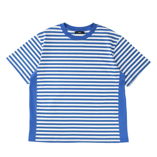 THE-C0004 / STRIPED MELODY TEE / BLUE×WHITE