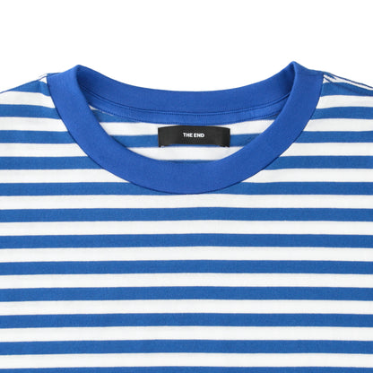 THE-C0004 / STRIPED MELODY TEE / BLUE×WHITE