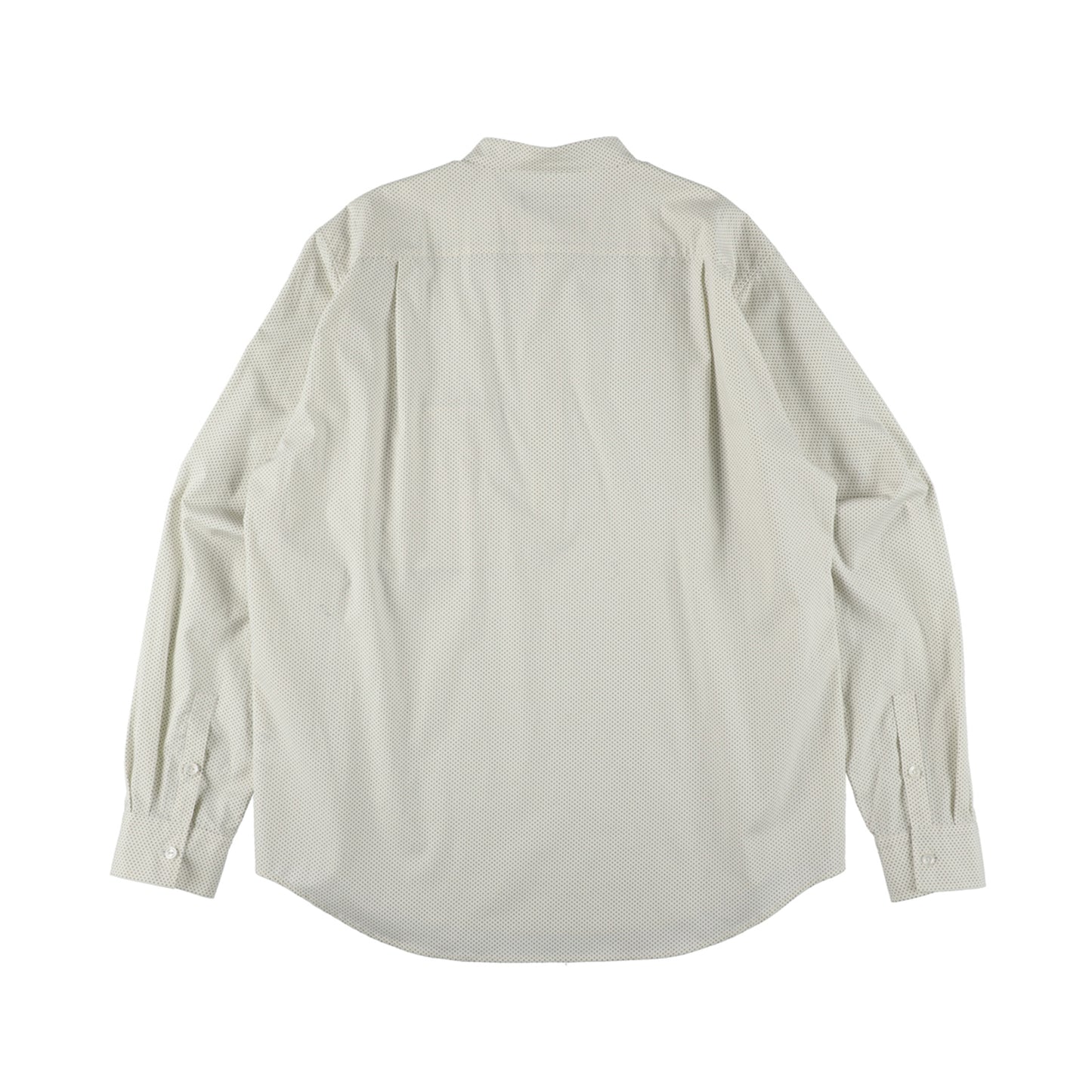 THE-S0002 / BAND COLLAR SHIRT / IVORY×BLACK