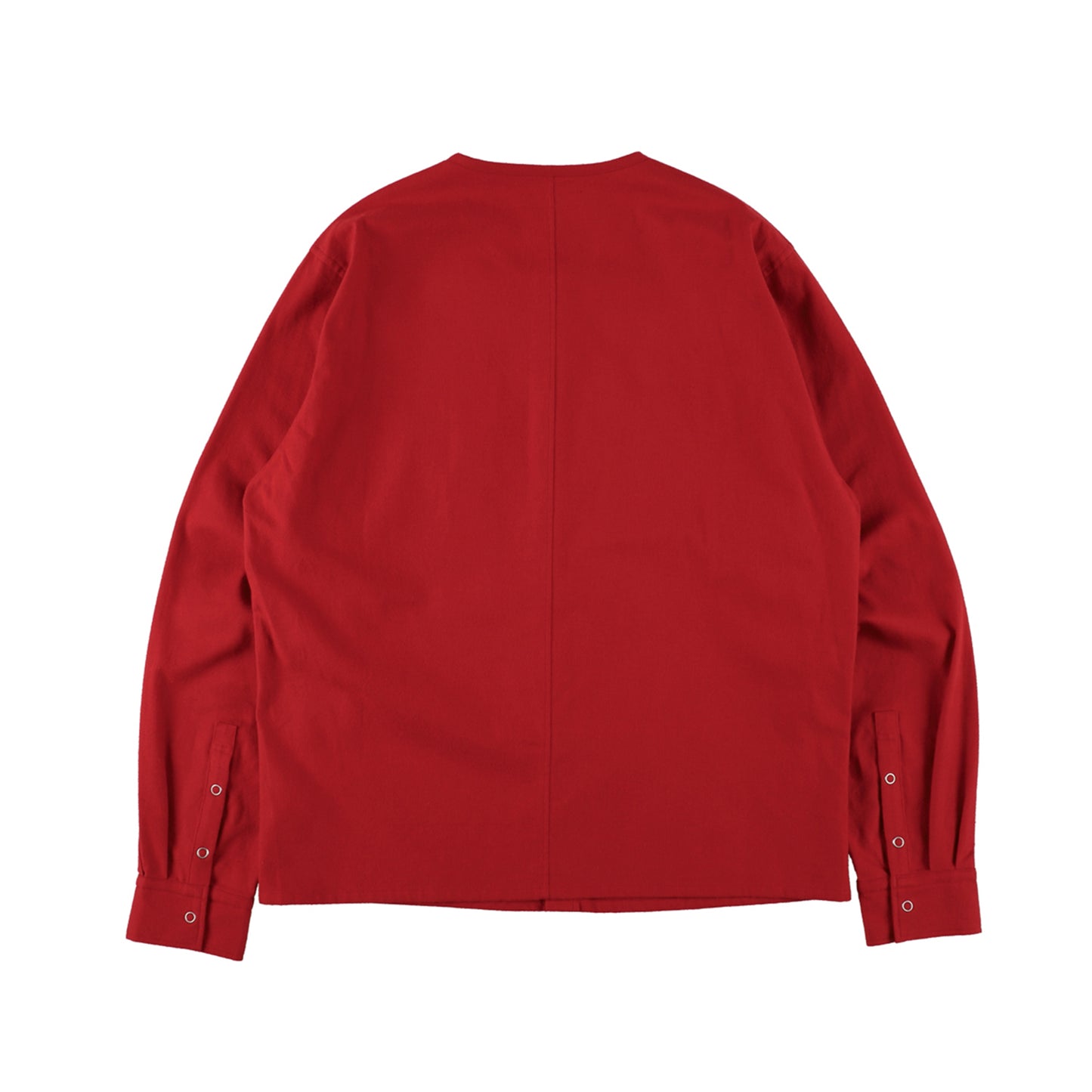 THE-S0003 / SNAP CARDIGAN SHIRT / RED